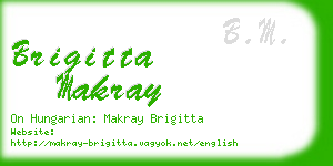 brigitta makray business card